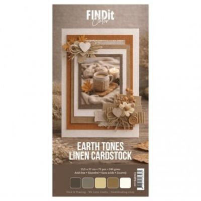 Find It Linen Cardstock - Earth Tones